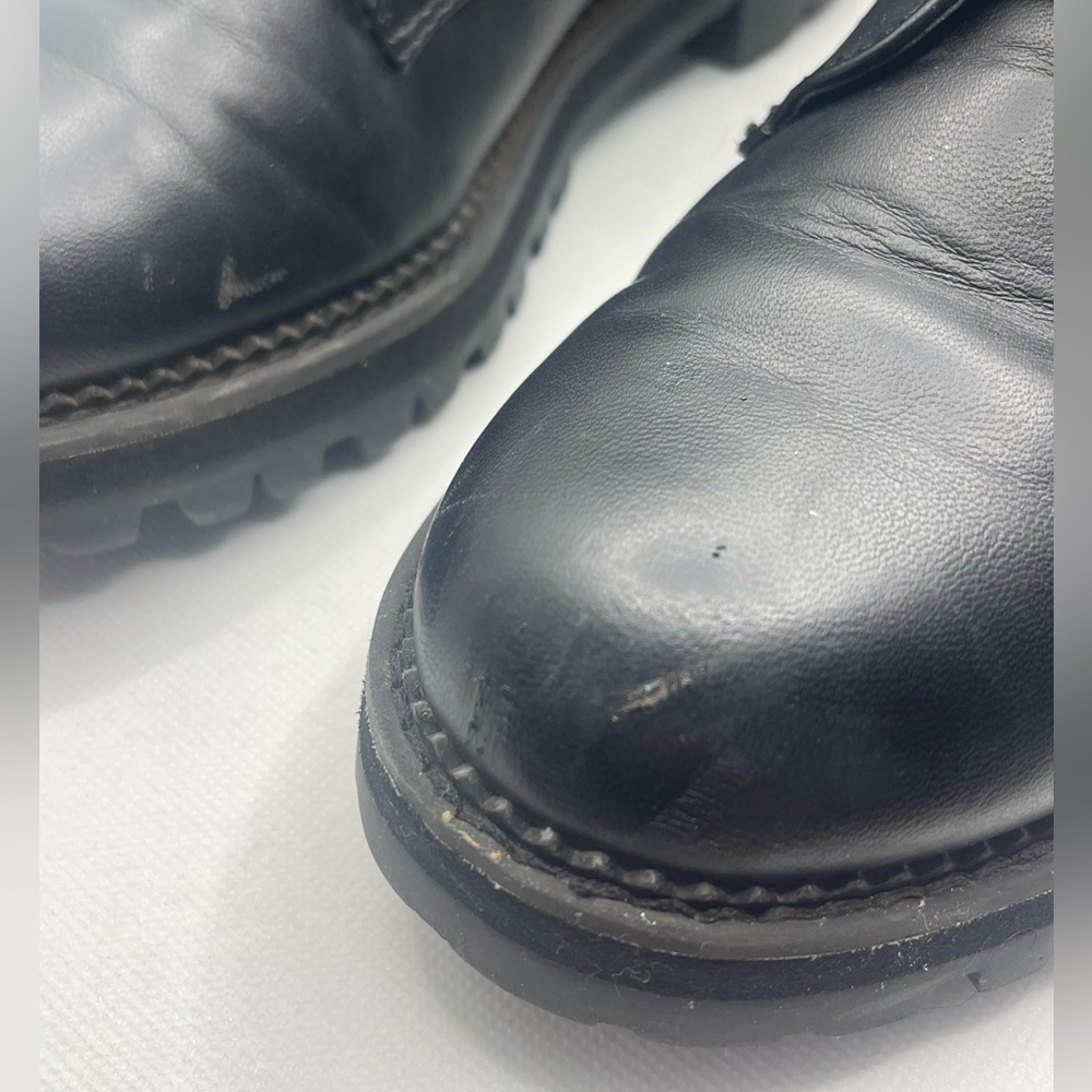 Girls' Zipper Lace-Up Boots Black Size 6 - Picture 3 of 12